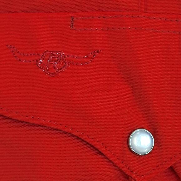 Vintage 80s Western Ranch-Wear Button Shirt M/L 22x31 Ruddock - Picture 11 of 12